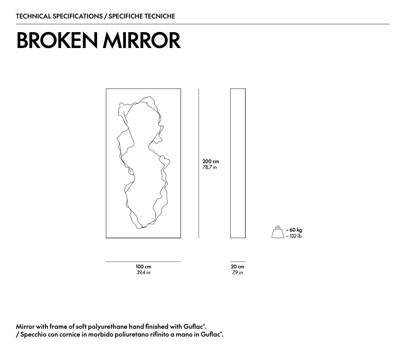 Broken Mirror Mirrors by Gufram