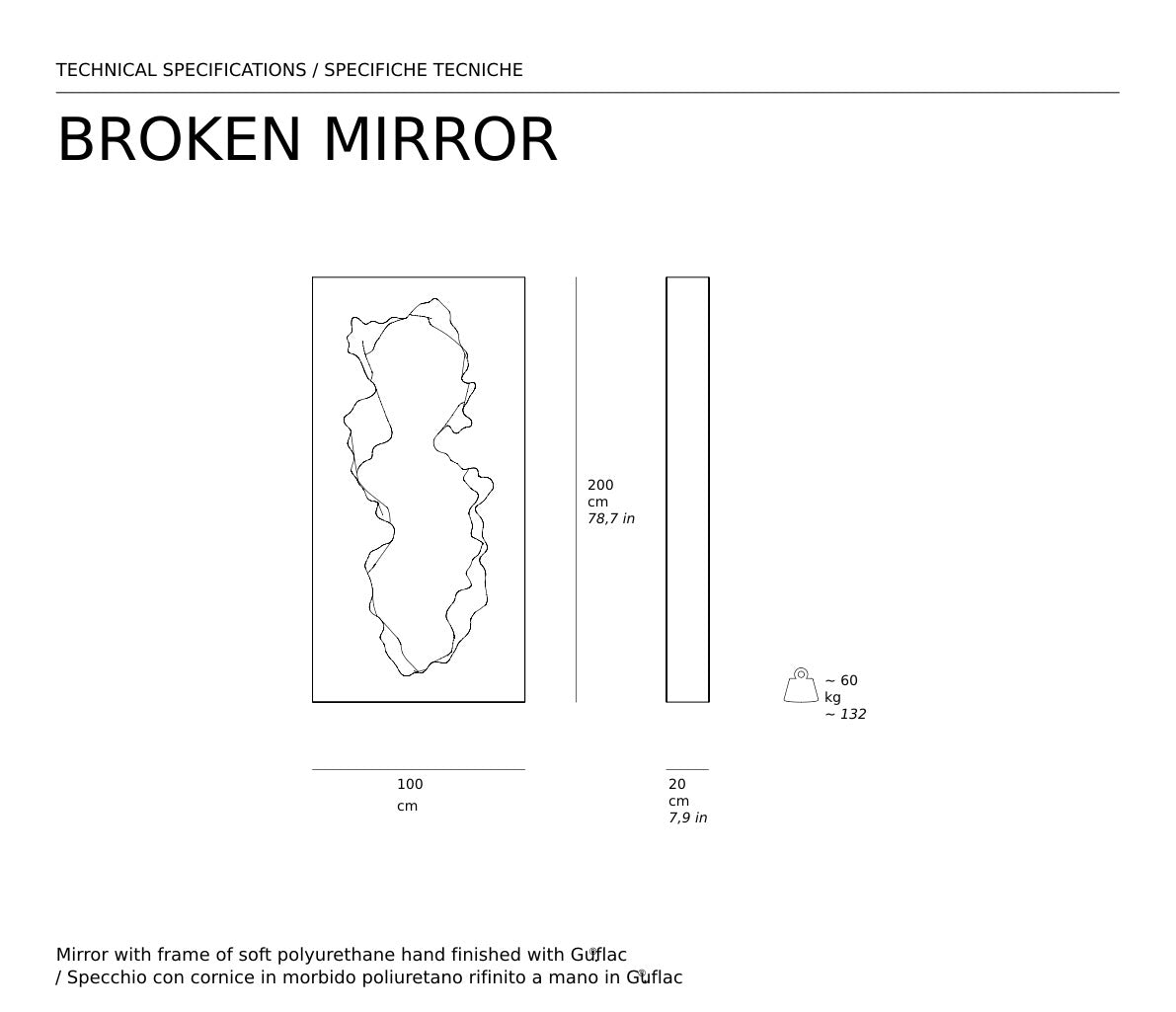 Broken Mirror Mirrors by Gufram