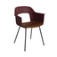 Bordeaux with Walnut Seat