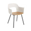 Off White with Oak Seat