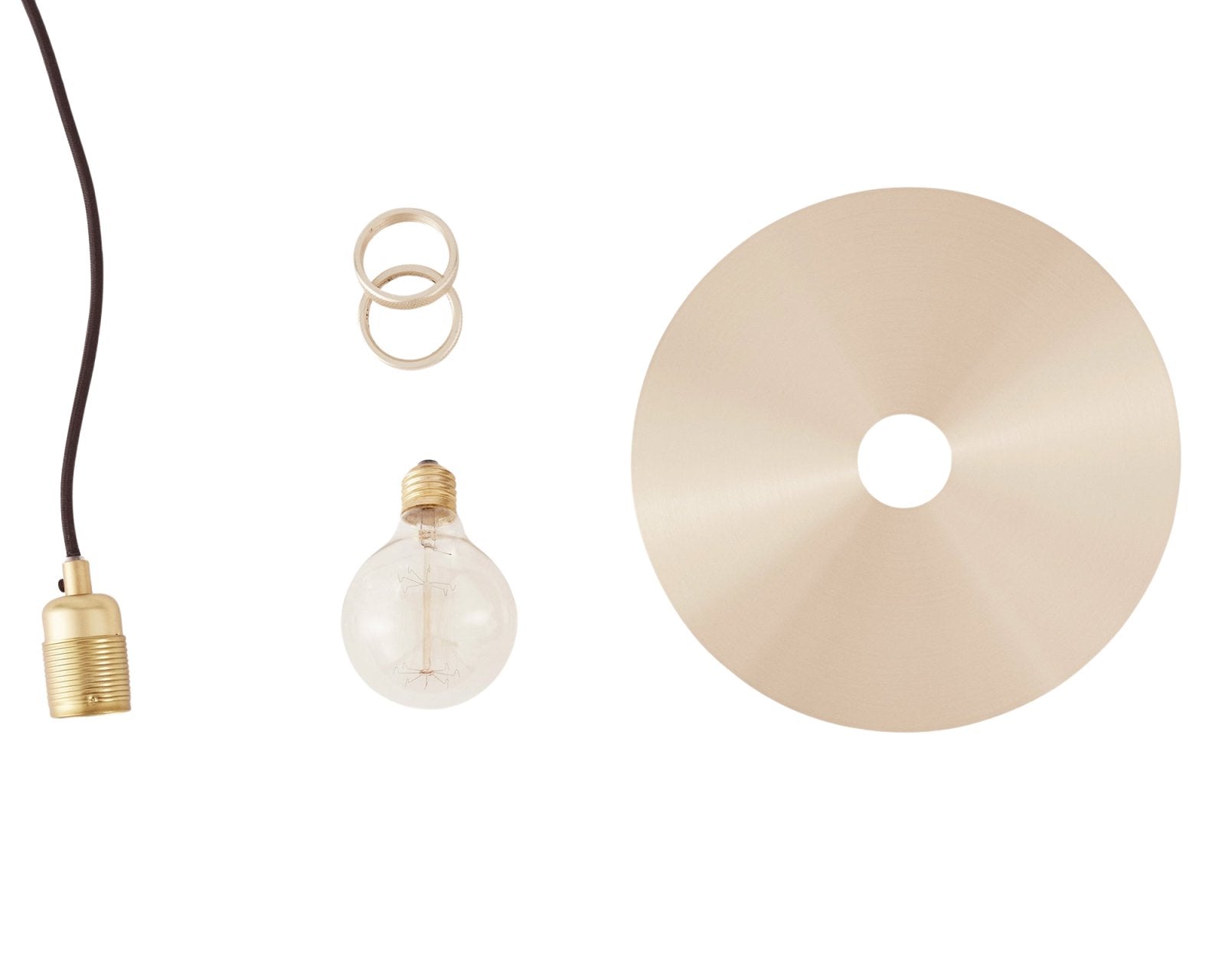 Circle Shade - Brass - Medium Pendant Lights by Frama