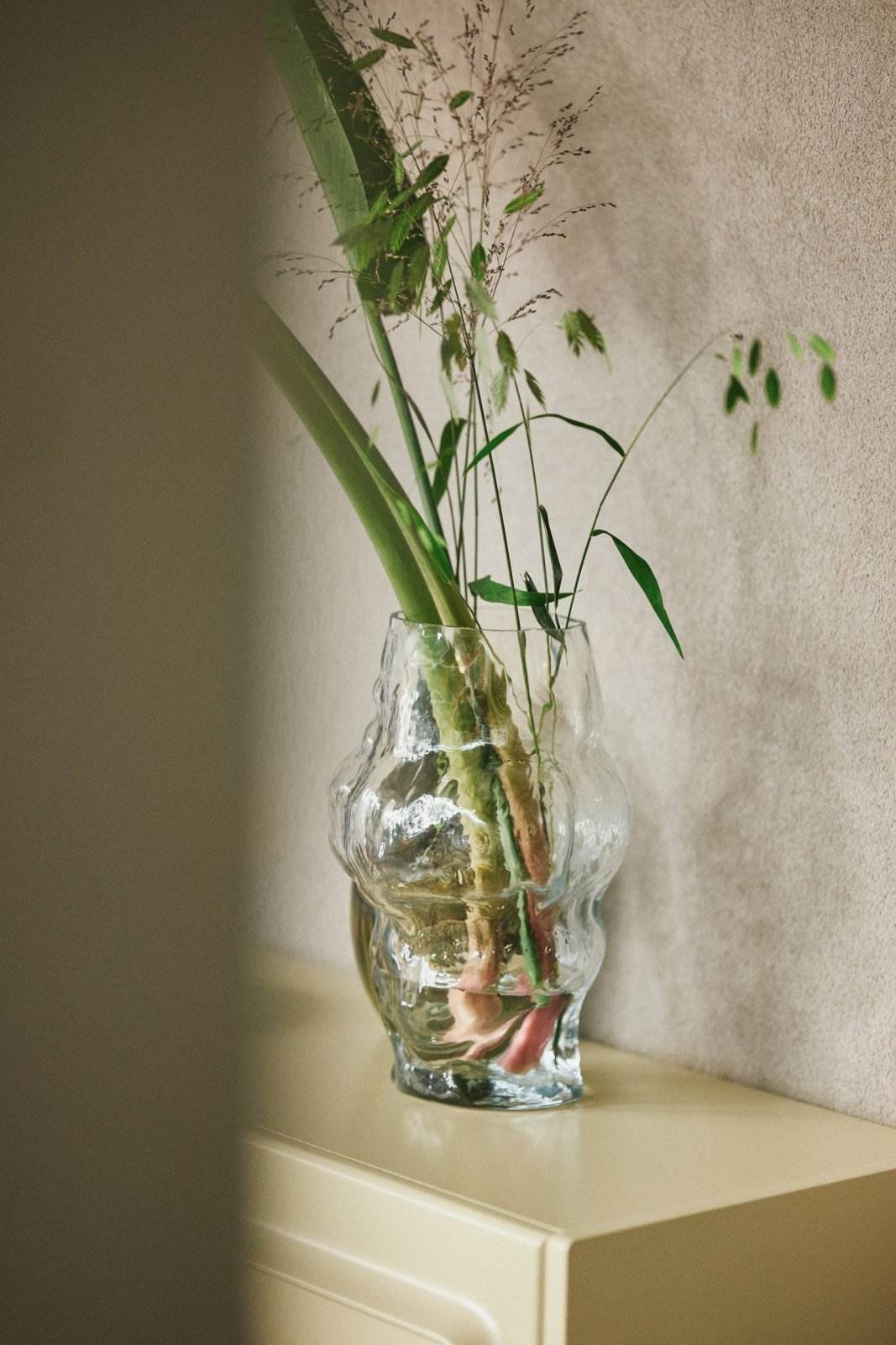 Cloud Vase Clear Glass High