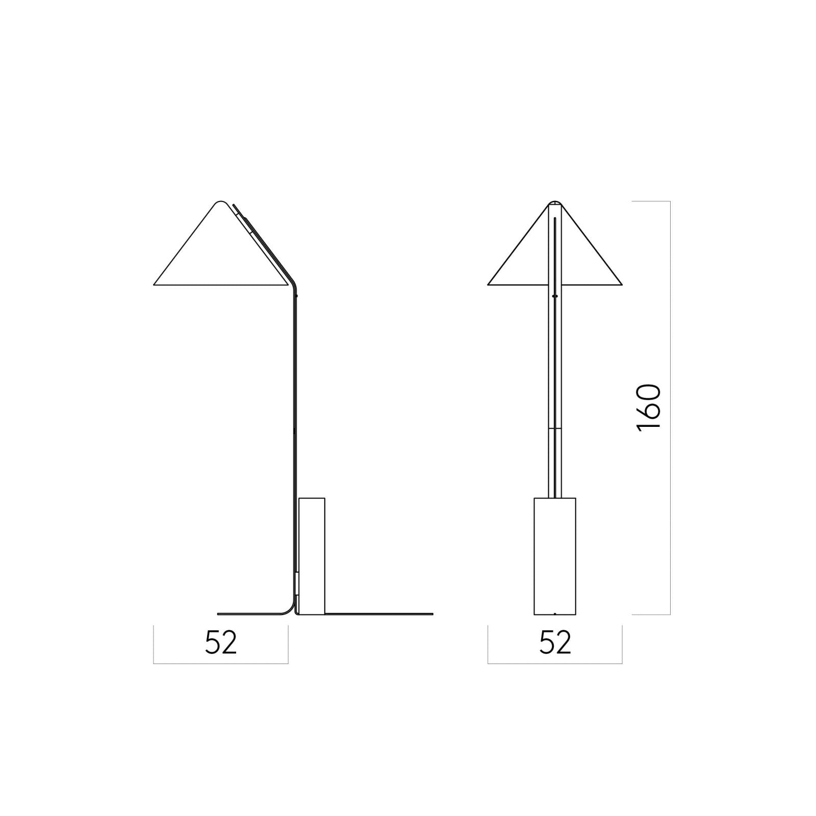 Cone Floor Lamp Lamps by Kristina Dam Studio