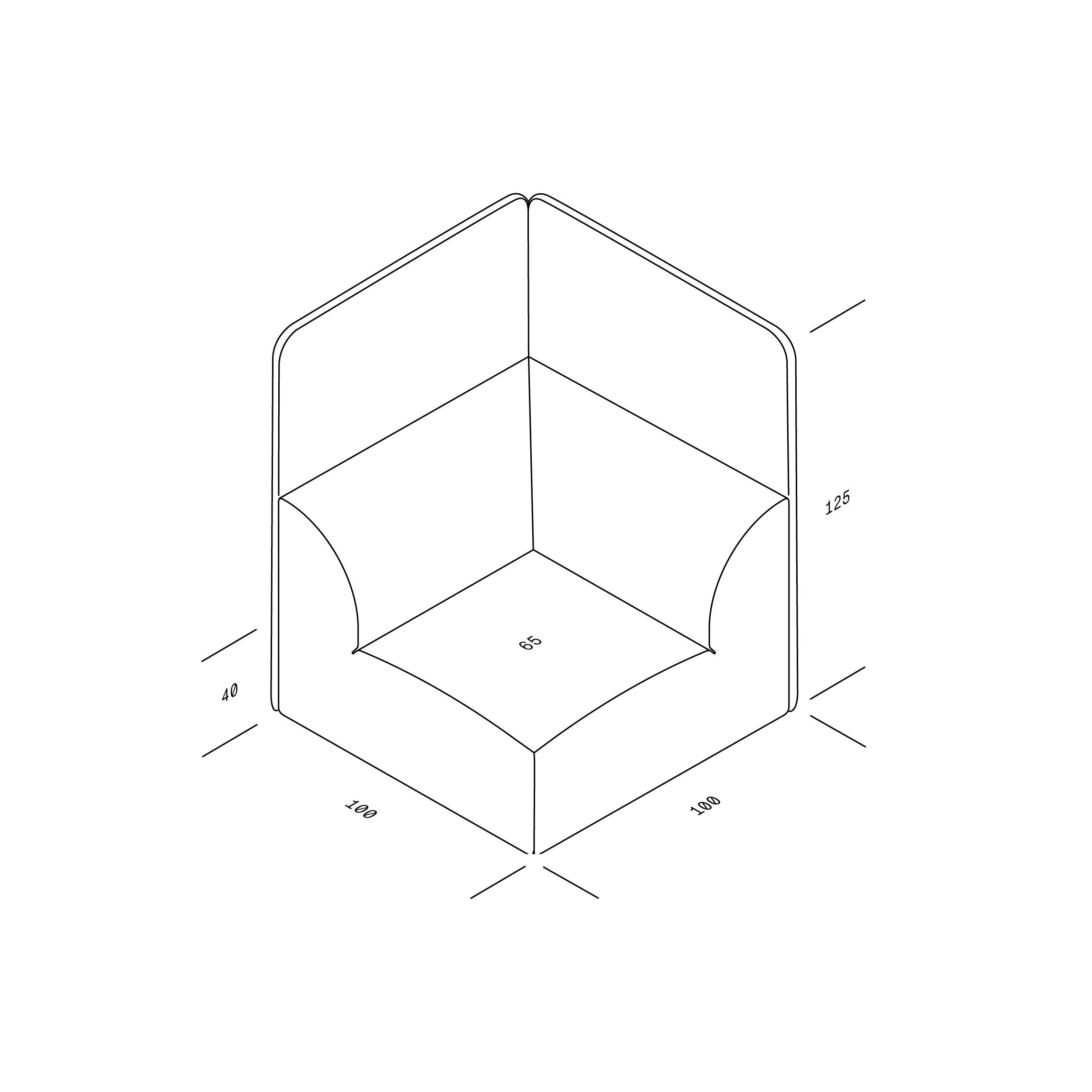 WEBER High Back Sofa