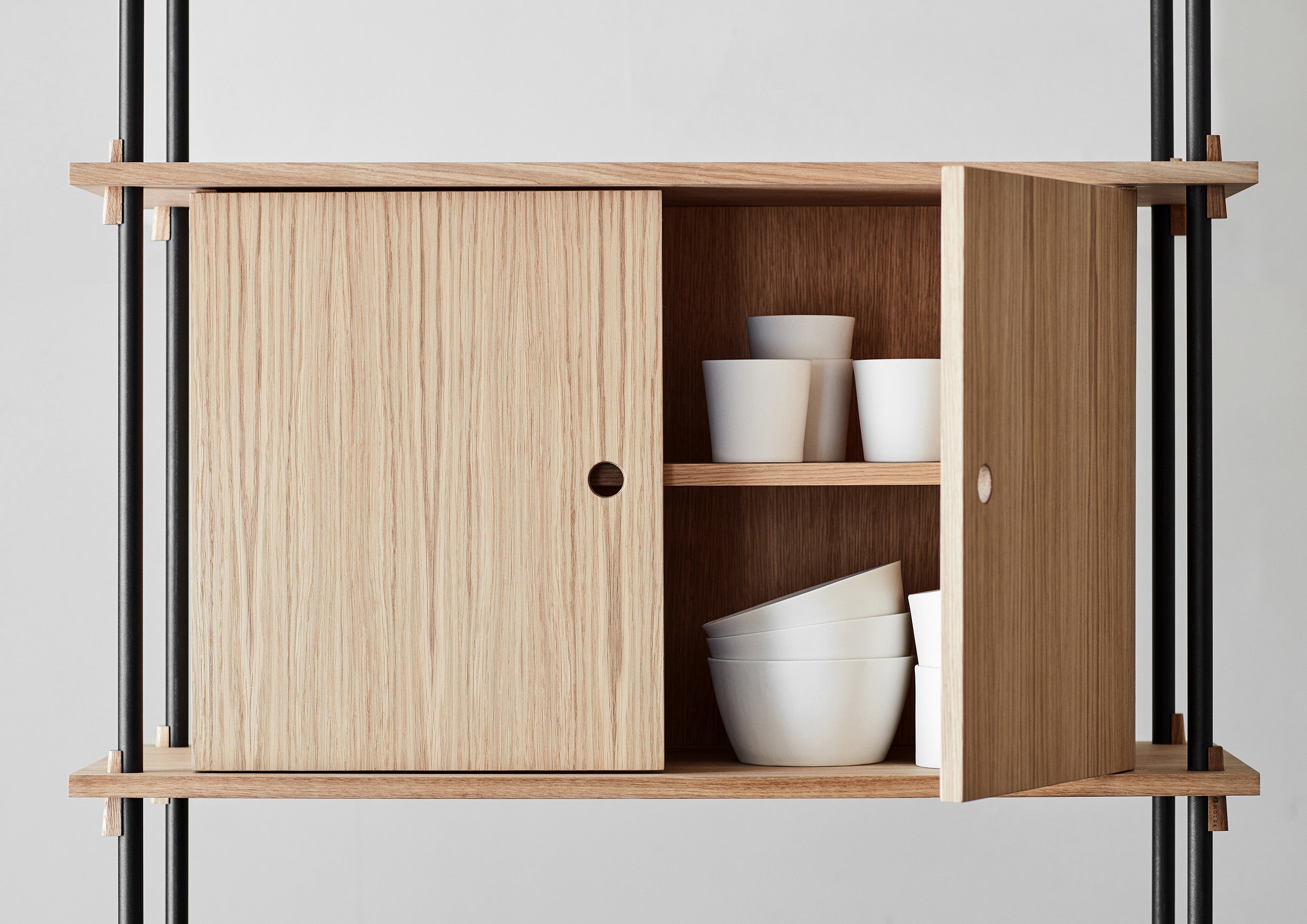 Moebe Shelving, Wide, Tall, Cabinet