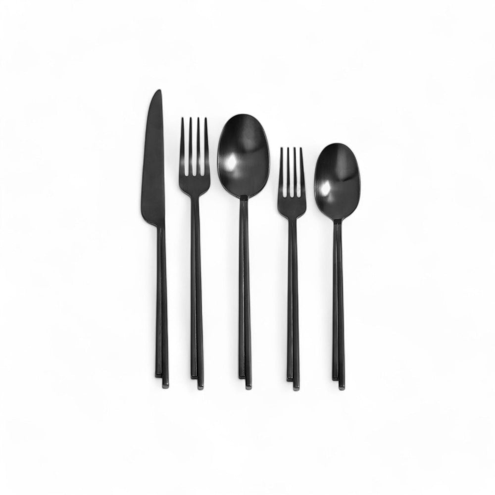 Dune Cutlery - Besteckset 5 tlg. Schwarz