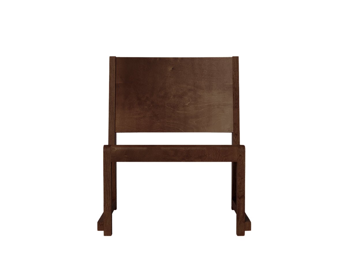 Easy Chair 01 - Dark Brown Birch Chairs by Frama