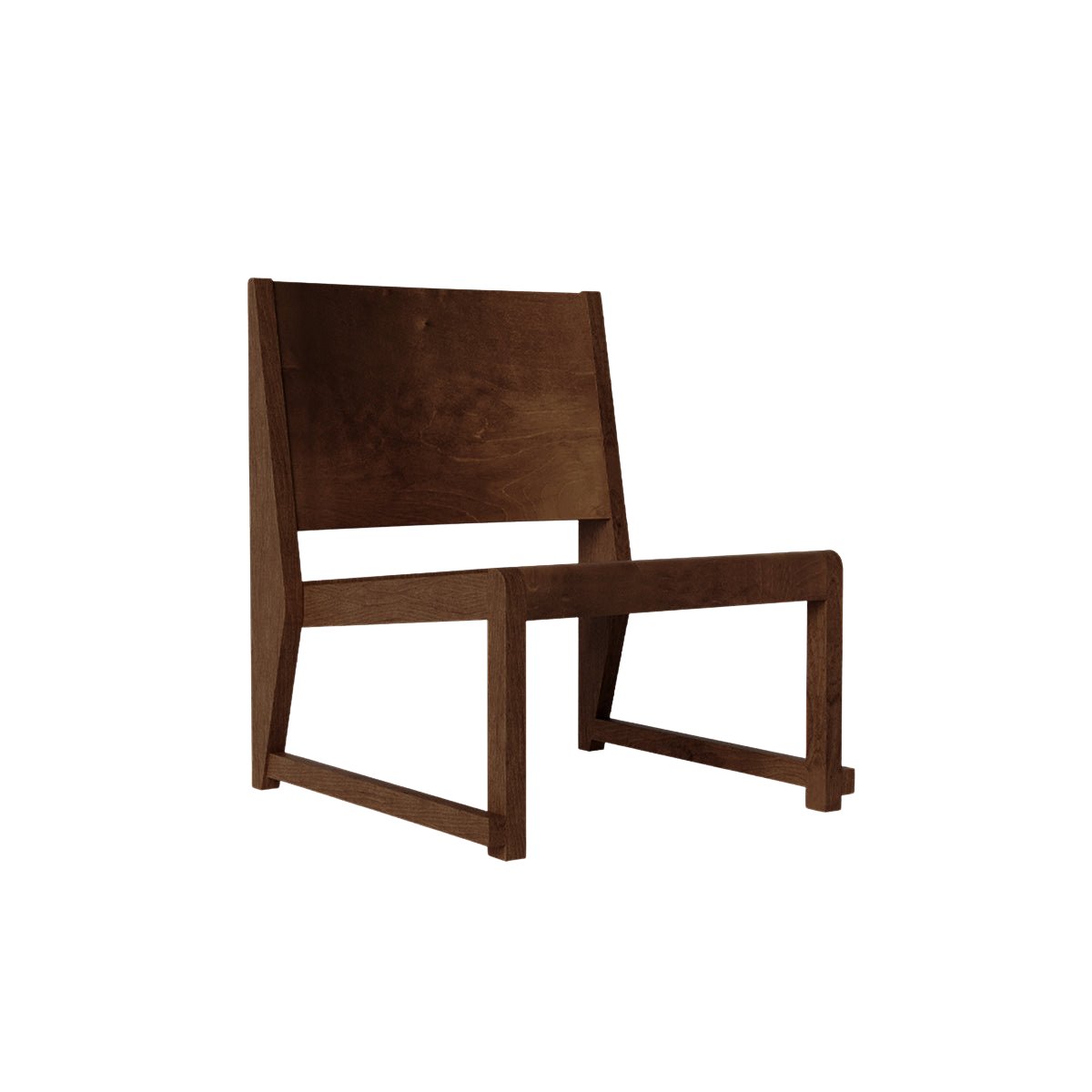 Easy Chair 01 - Dark Brown Birch Chairs by Frama