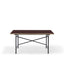 Linoleum burgundy (Forbo 4154) with oak edge