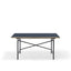 Linoleum smokey blue (Forbo 4179) with oak edge