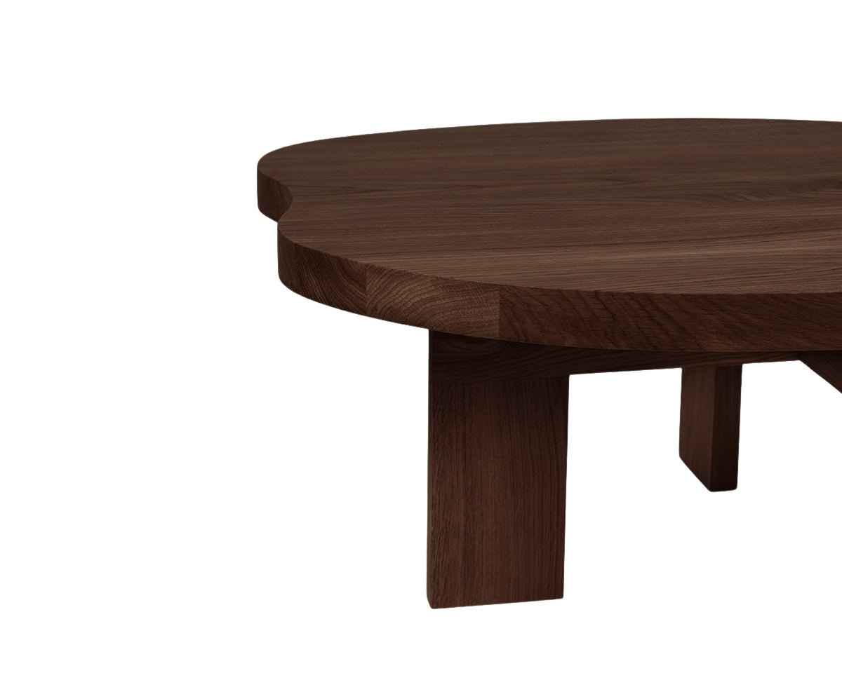 Farmhouse Coffee Table - Dark Oak - Pond Coffee & Side Tables by Frama