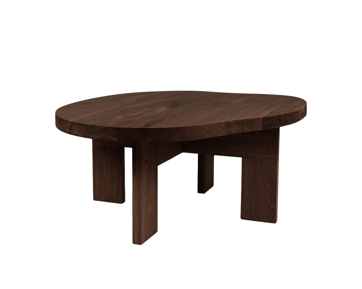 Farmhouse Coffee Table - Dark Oak - Pond Coffee & Side Tables by Frama