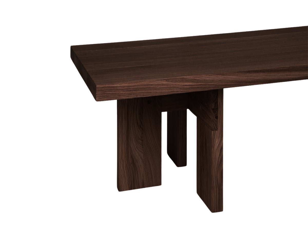 Farmhouse Coffee Table - Dark Oak - Rectangle Coffee & Side Tables by Frama