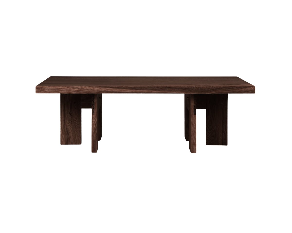 Farmhouse Coffee Table - Dark Oak - Rectangle Coffee & Side Tables by Frama