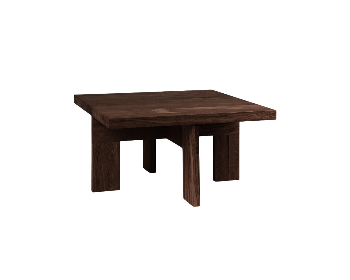 Farmhouse Coffee Table - Dark Oak - Square Coffee & Side Tables by Frama