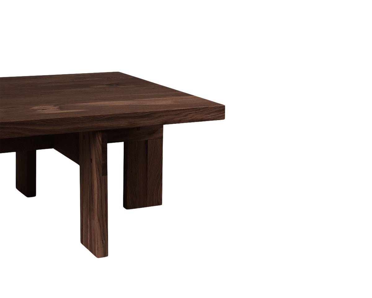 Farmhouse Coffee Table - Dark Oak - Square Coffee & Side Tables by Frama