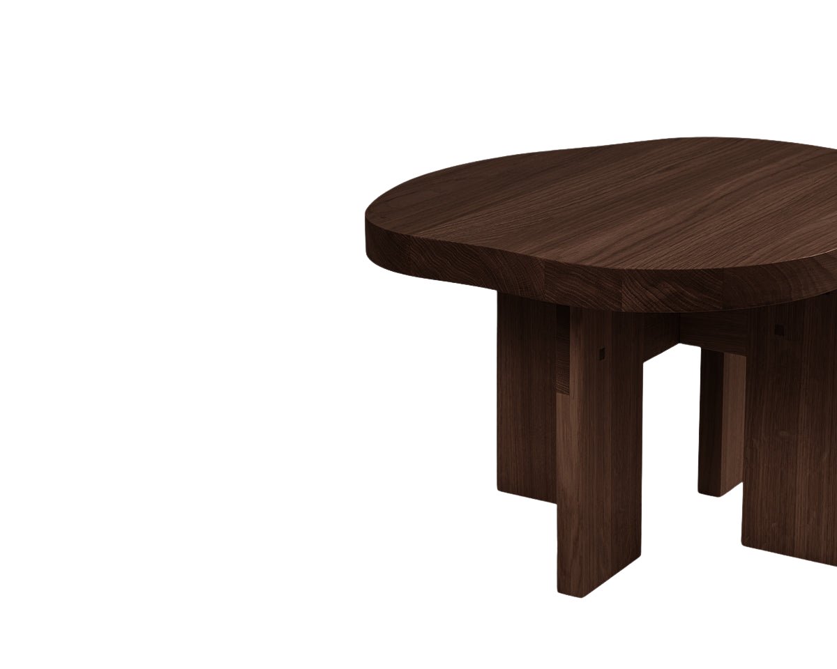 Farmhouse Side Table - Dark Oak - Pond Coffee & Side Tables by Frama