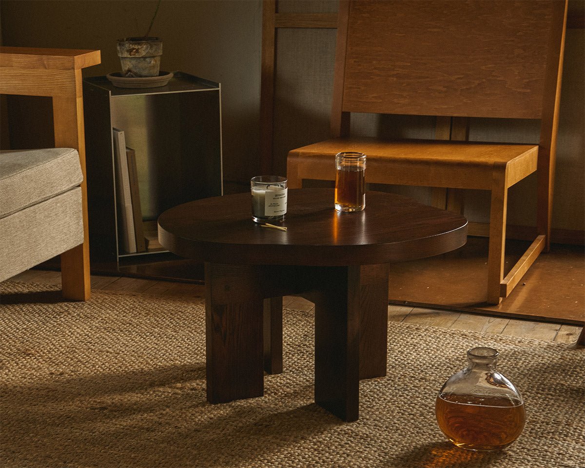 Farmhouse Side Table - Dark Oak - Pond Coffee & Side Tables by Frama