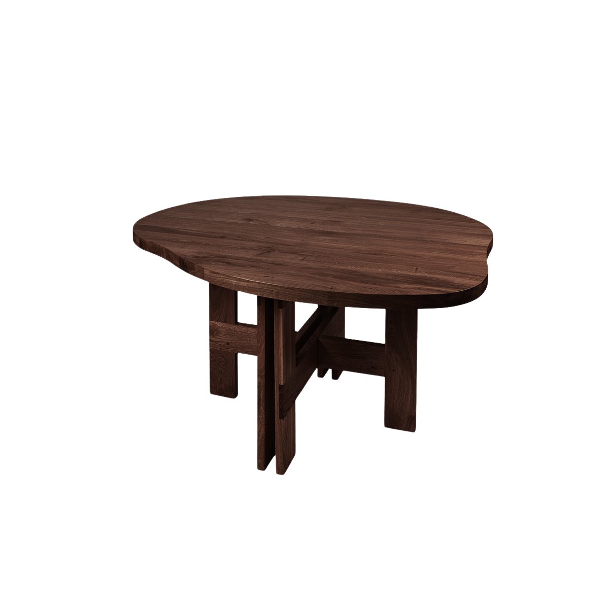 Farmhouse Trestle Table - Dark Oak - Pond Dining Tables by Frama