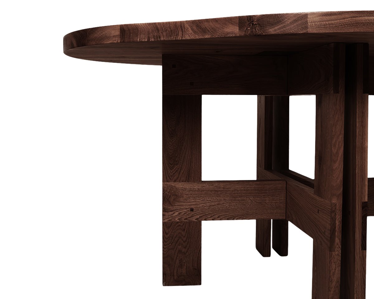 Farmhouse Trestle Table - Dark Oak - Pond Dining Tables by Frama