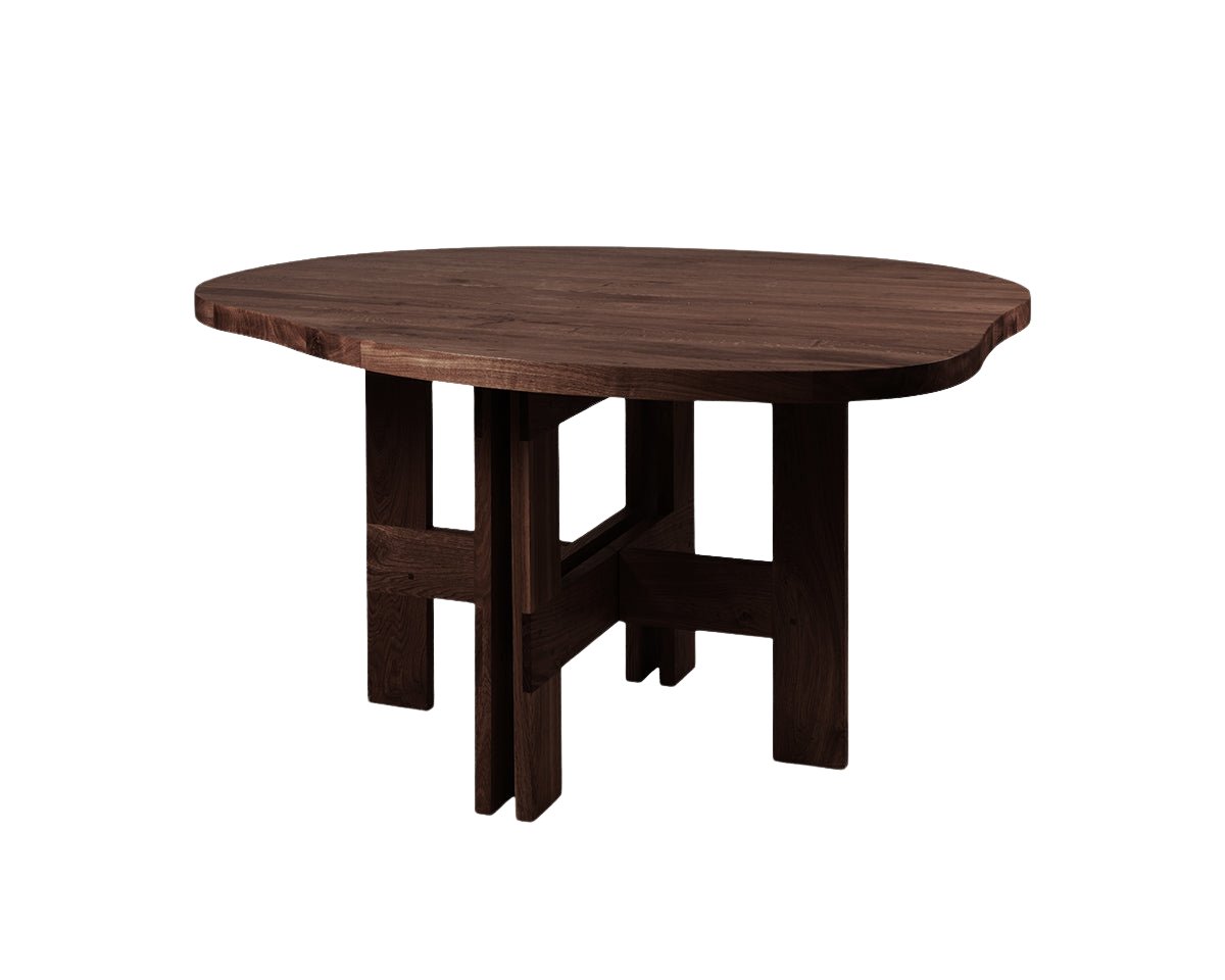 Farmhouse Trestle Table - Dark Oak - Pond Dining Tables by Frama