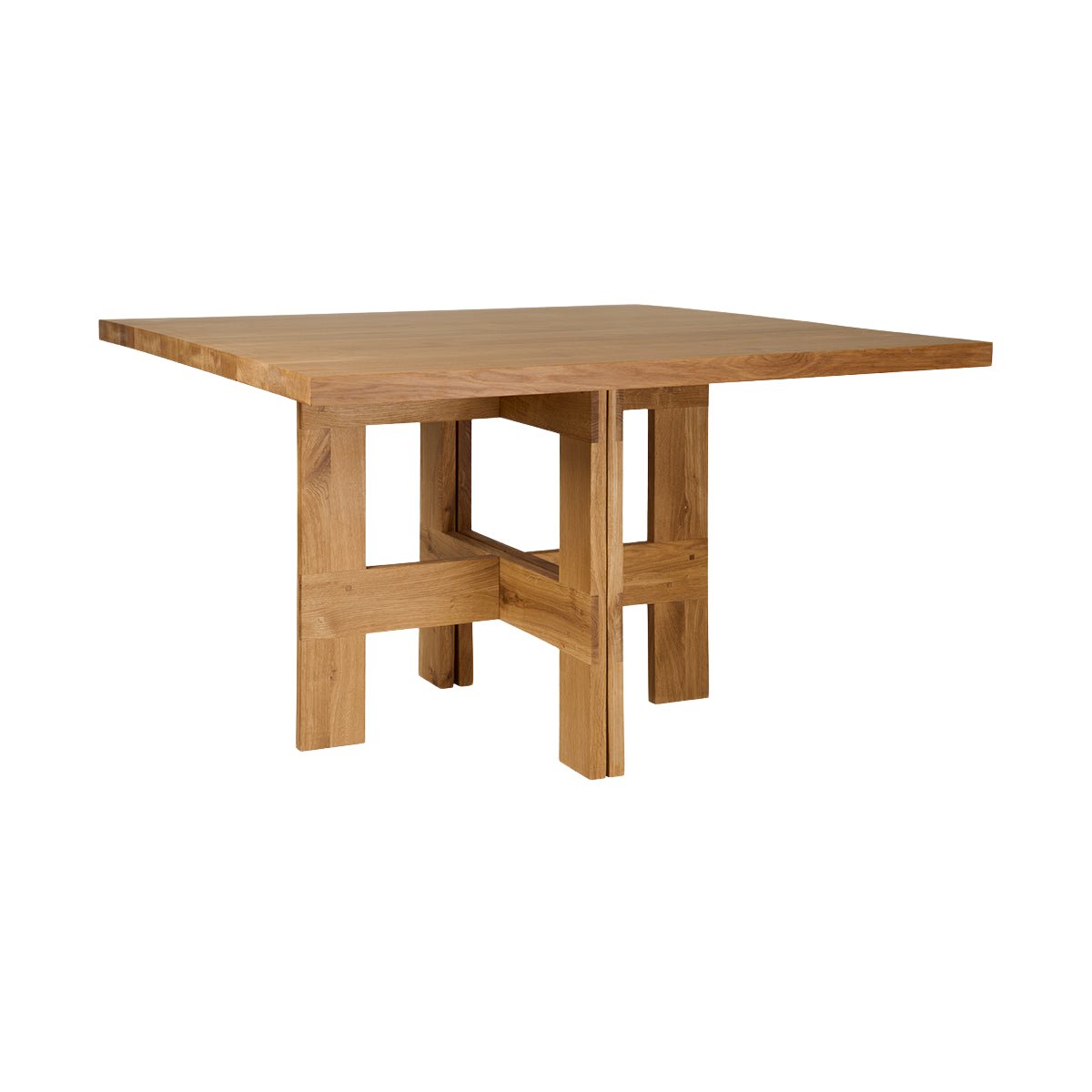 Farmhouse Trestle Table - Natural Oak - 120 Square Dining Tables by Frama