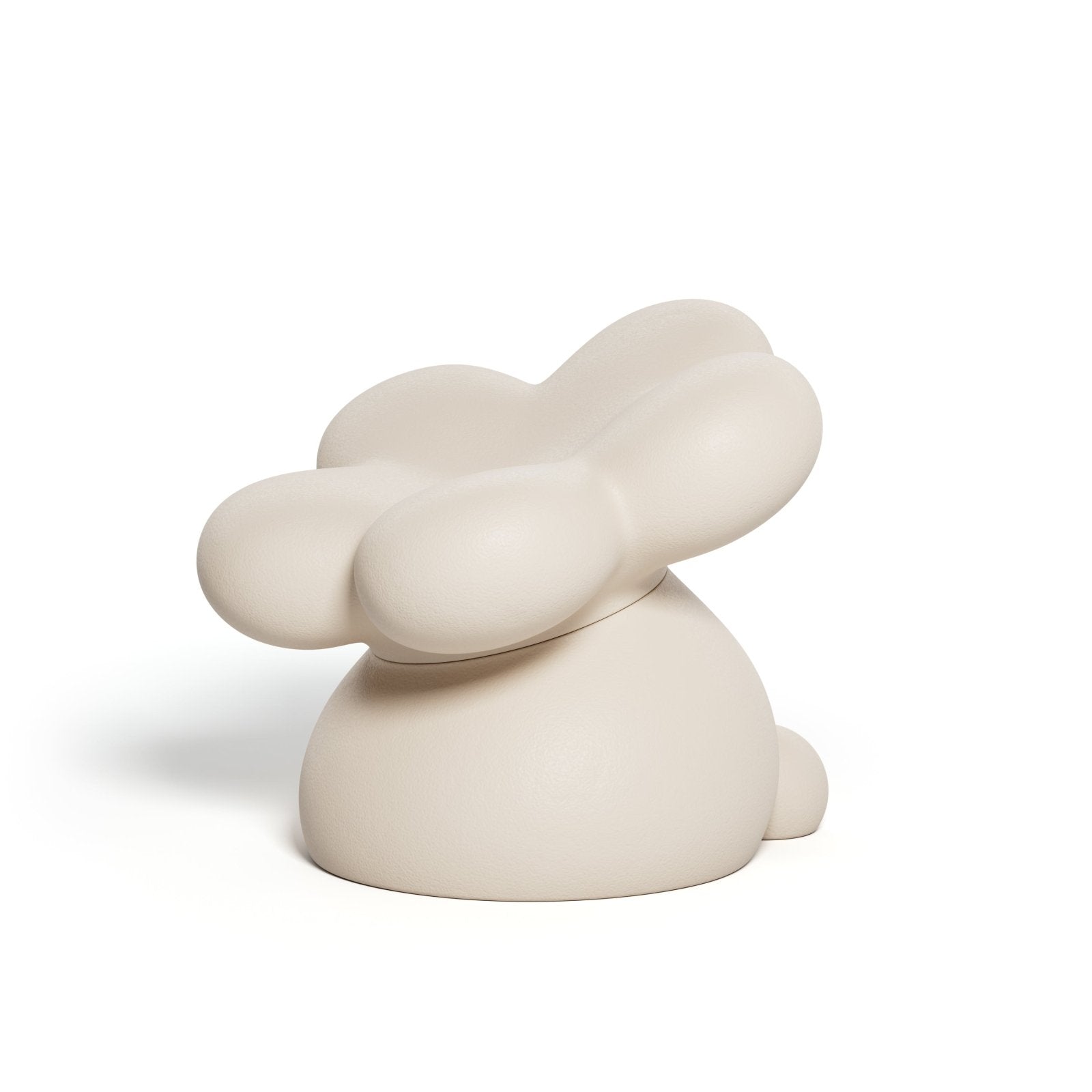 Flowie Seat - Smooth Pearl Sculpture by Gufram