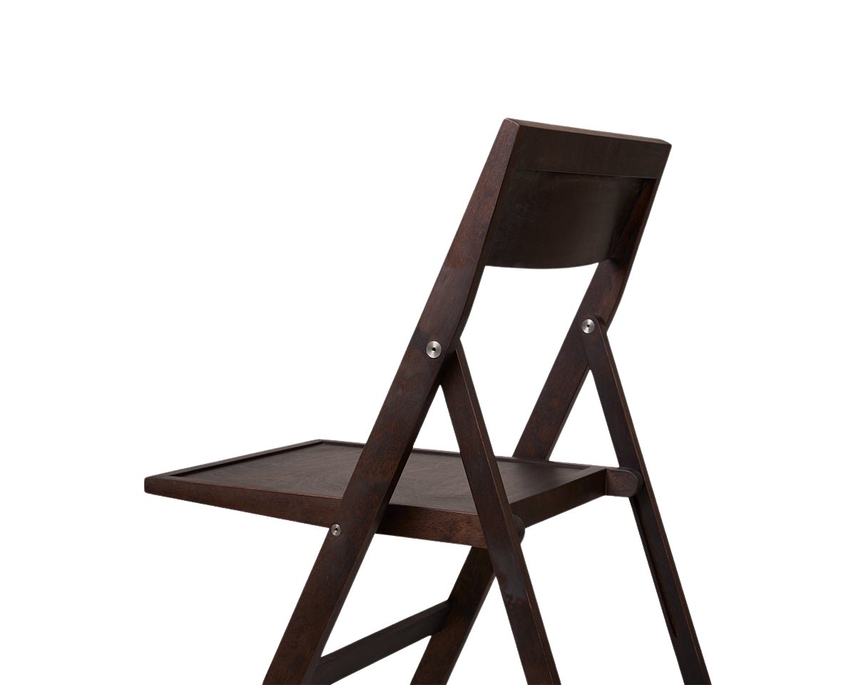 Folding Flat Chair - Dark Brown Birch Chairs by Frama