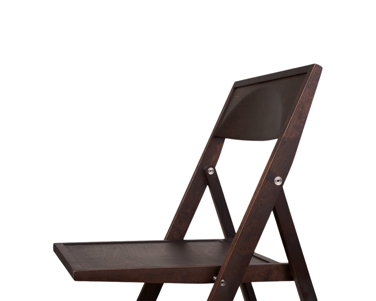 Folding Flat Chair - Dark Brown Birch Chairs by Frama