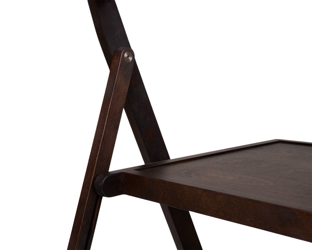 Folding Flat Chair - Dark Brown Birch Chairs by Frama