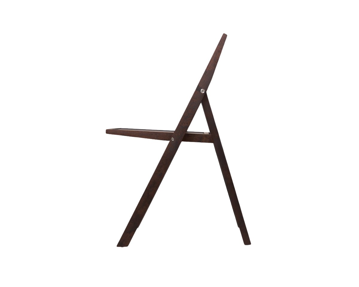 Folding Flat Chair - Dark Brown Birch Chairs by Frama