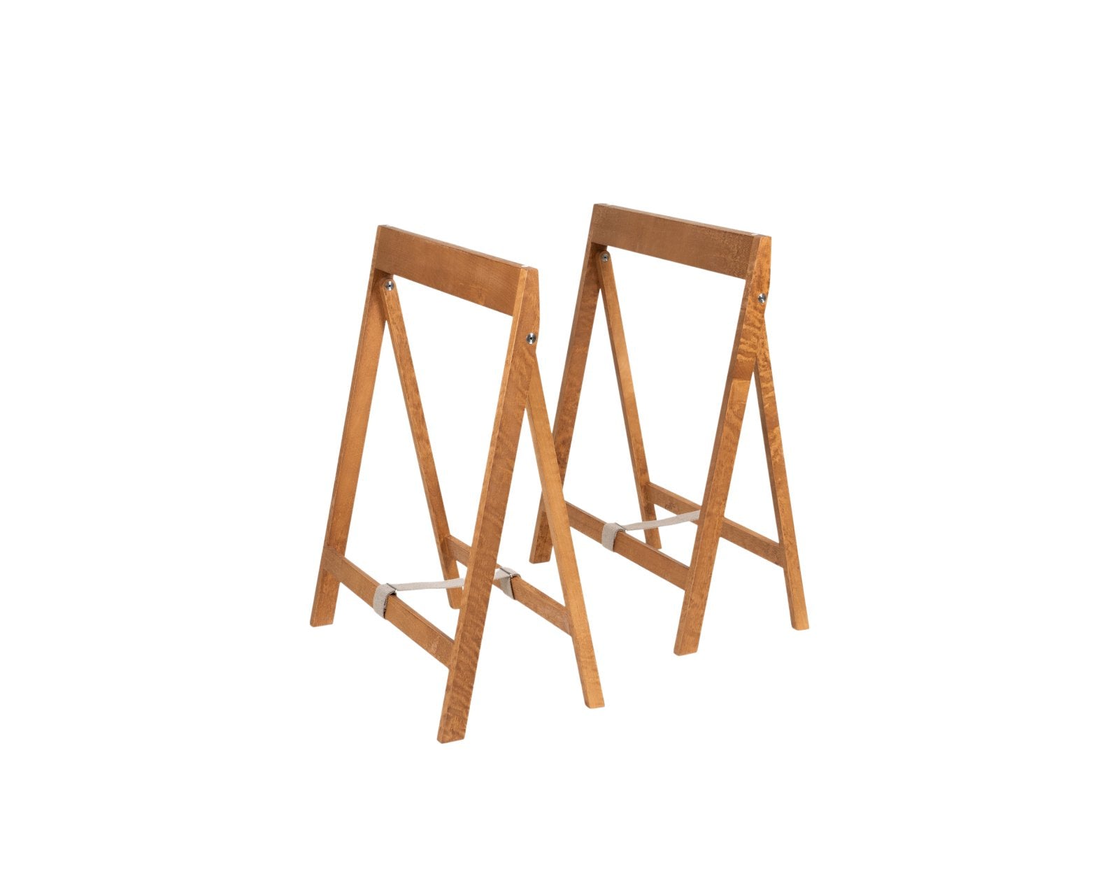 Folding Flat Table Trestles - Warm Brown Birch Dining Tables by Frama