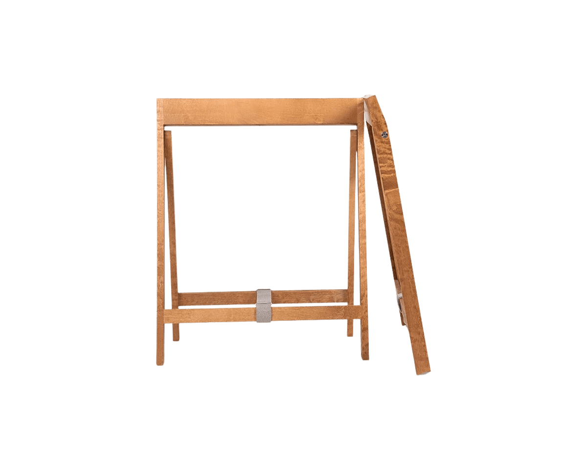 Folding Flat Table Trestles - Warm Brown Birch Dining Tables by Frama