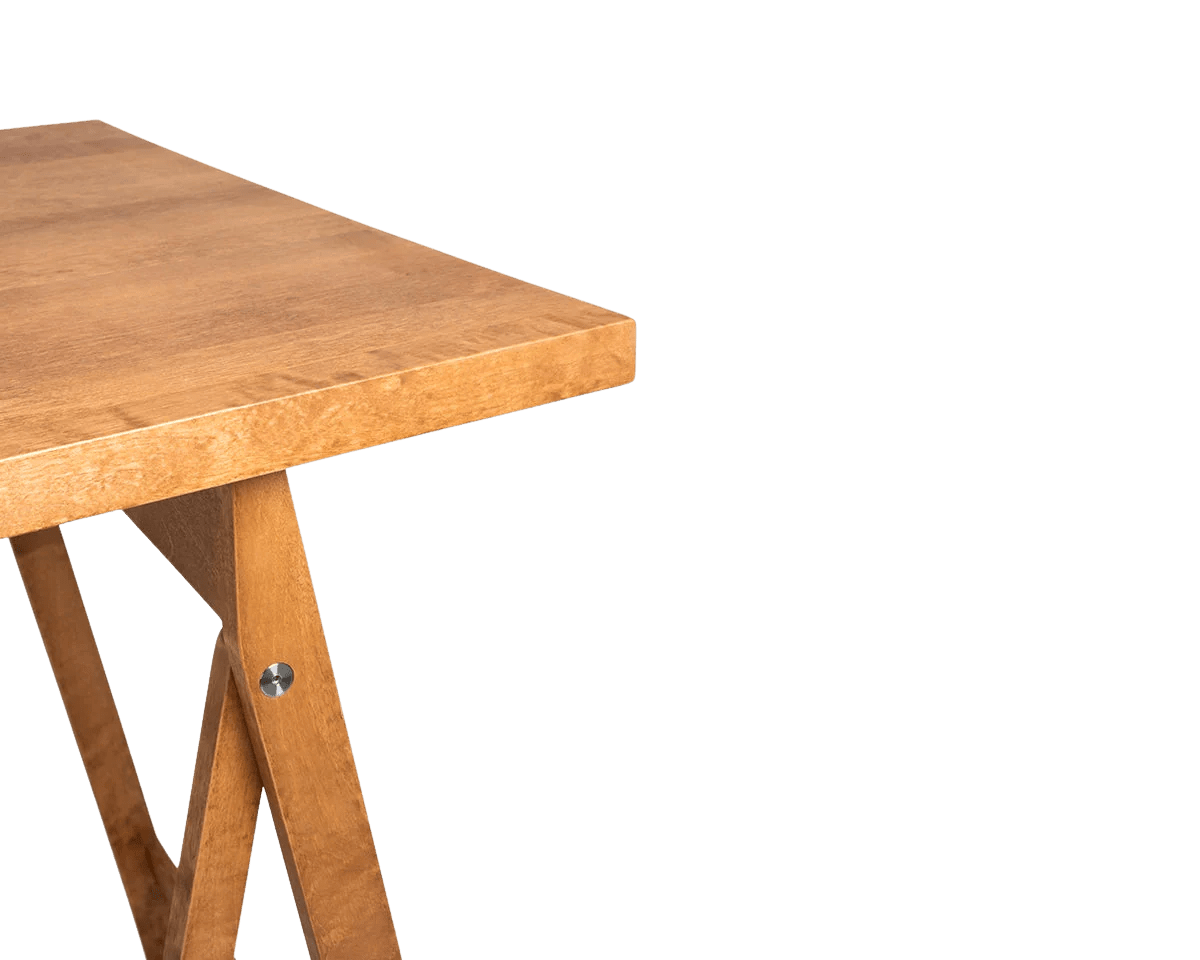 Folding Flat Trestle Table - Warm Brown Birch Dining Tables by Frama