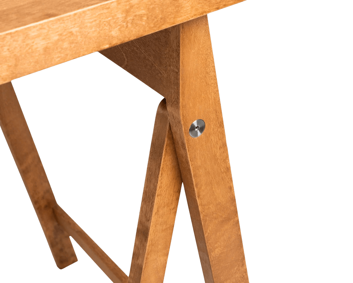 Folding Flat Trestle Table - Warm Brown Birch Dining Tables by Frama