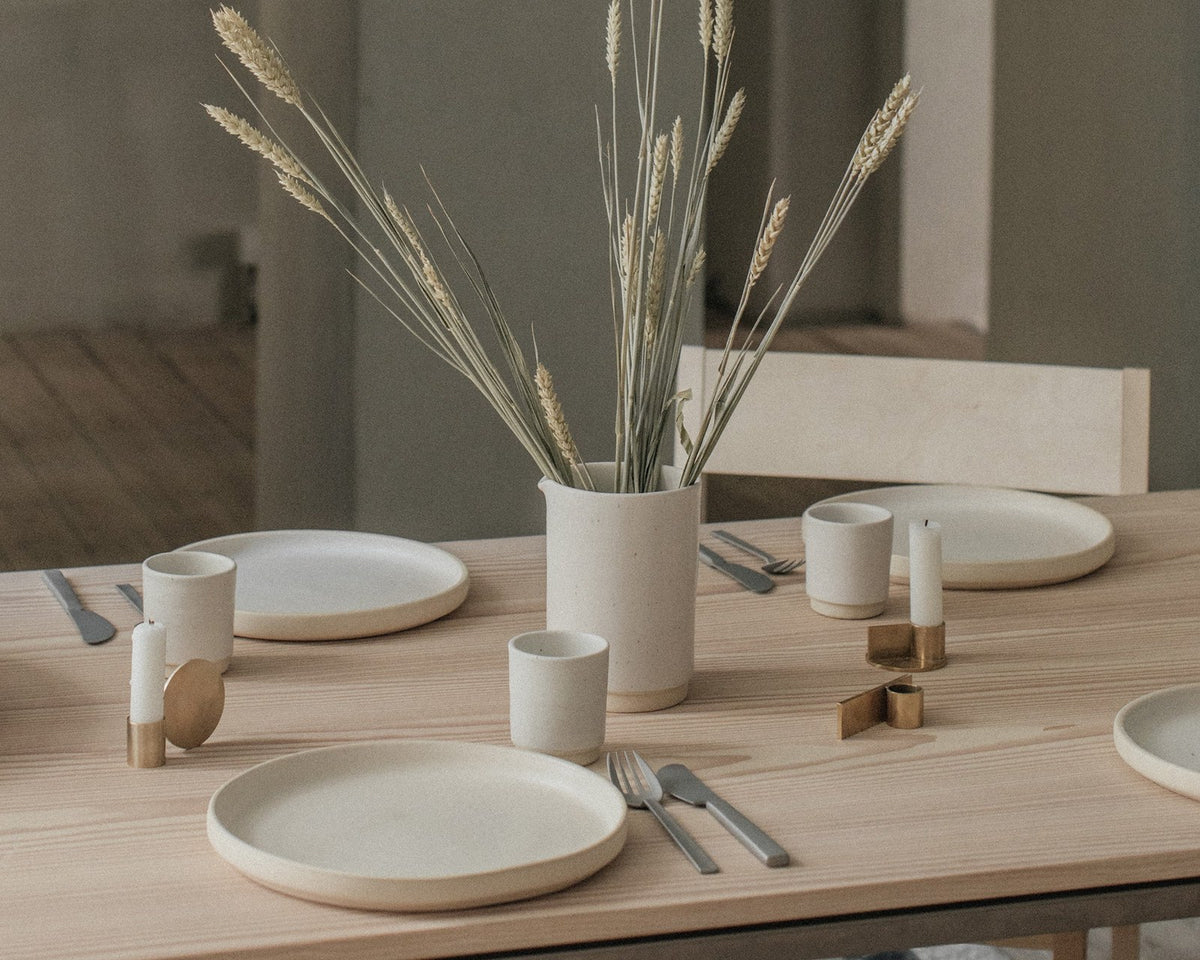 Otto Ceramic Cup Set of Two – White - Lifestyle - Frama