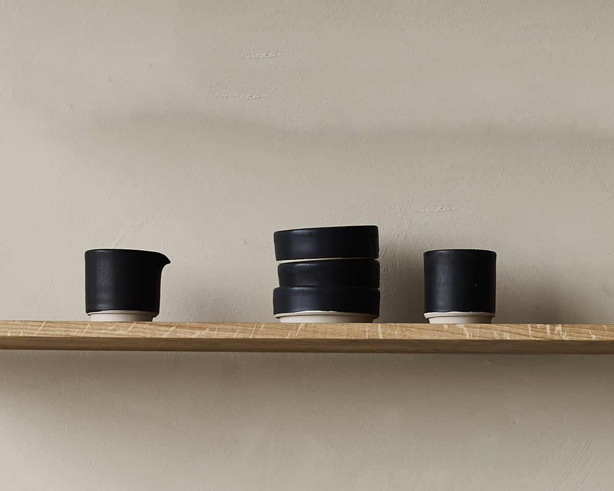 Otto Ceramic Jug – Black – Small - Lifestyle - Frama