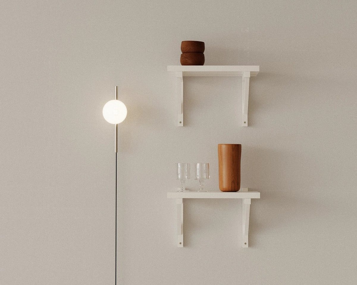 Ovoid Wall Lamp - Stainless Steel - Single - Lifestyle - Frama