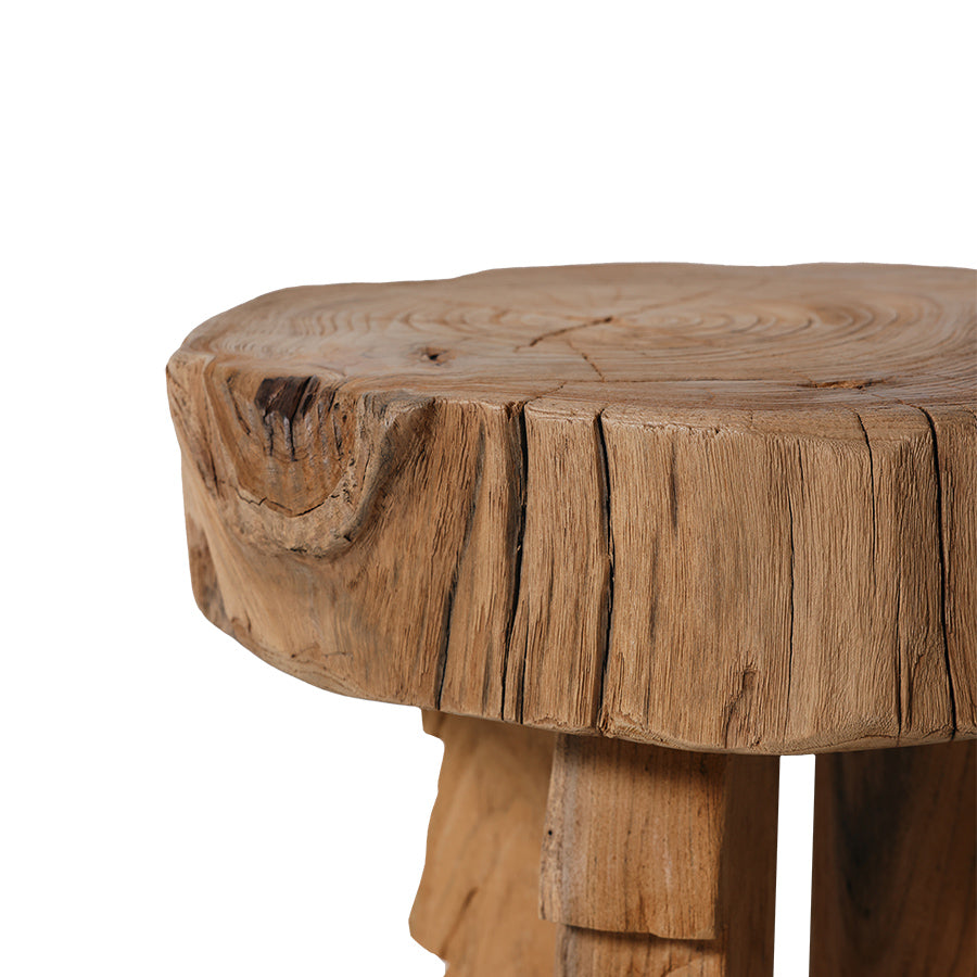Carved Wooden Hocker