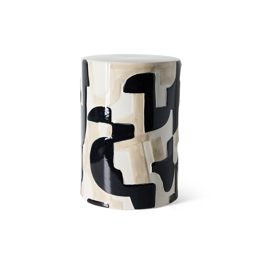 Keramik-Beistelltisch, Black Ink – HKLIVING