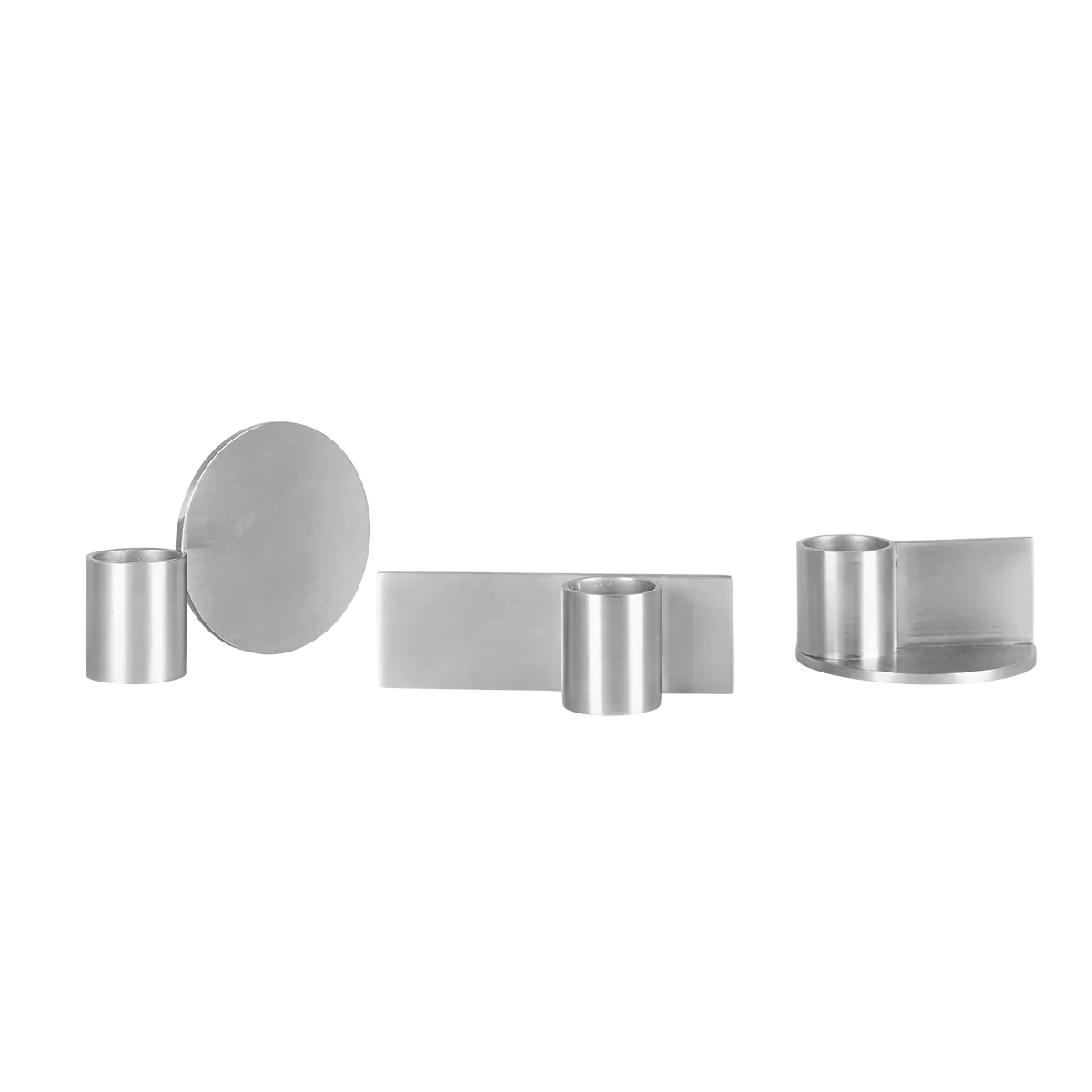 Frama Fundament Kerzenhalter 3er-Set, Edelstahl
