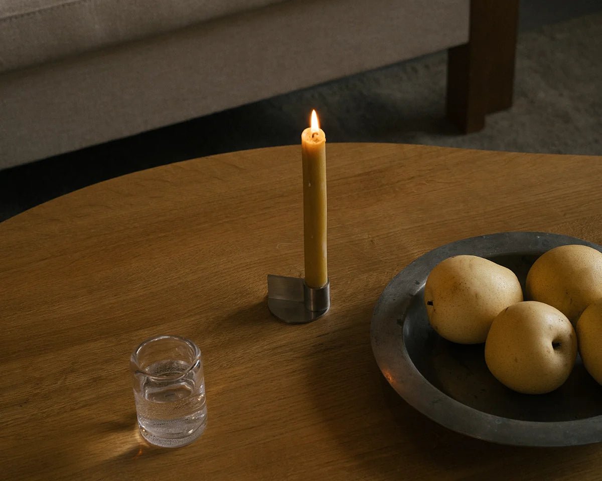 Fundament Candle Holder - Stainless Steel - Form 1 Candle Holders by Frama