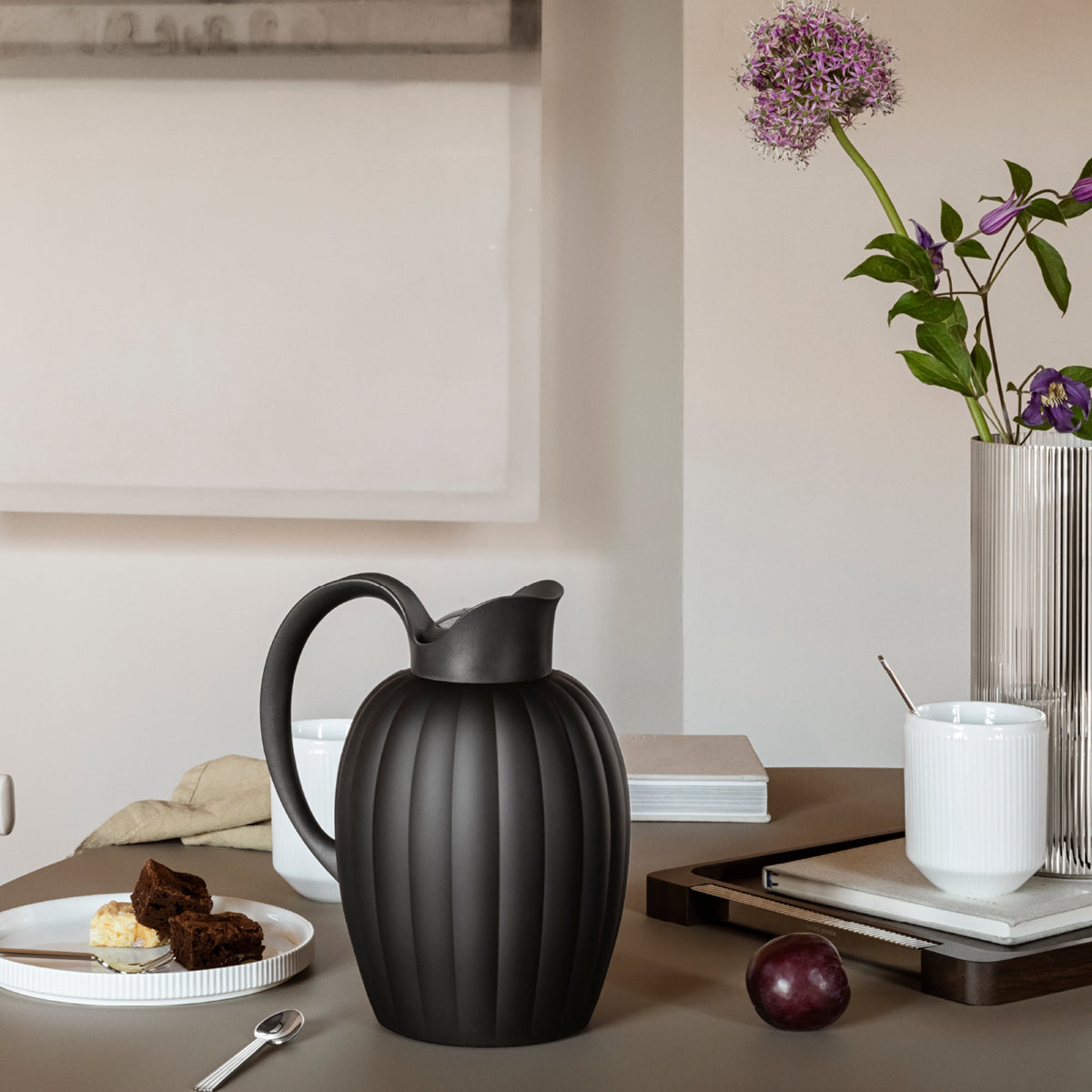Bernadotte - Thermo Jug 1 L, Midnight Black – Ansicht 2
