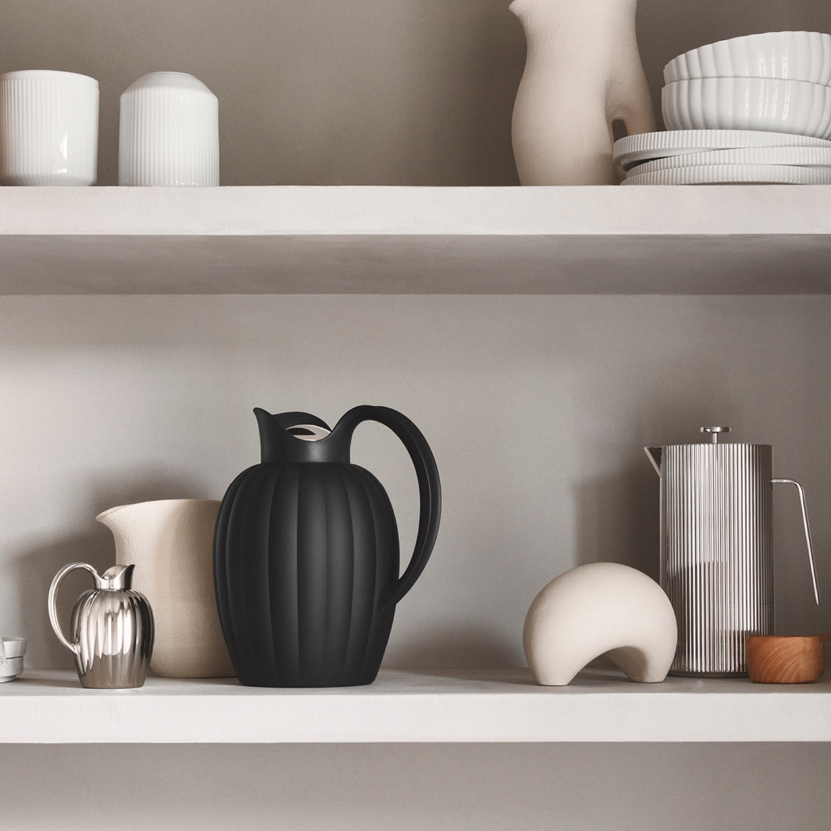 Bernadotte - Thermo Jug 1 L, Midnight Black – Ansicht 3