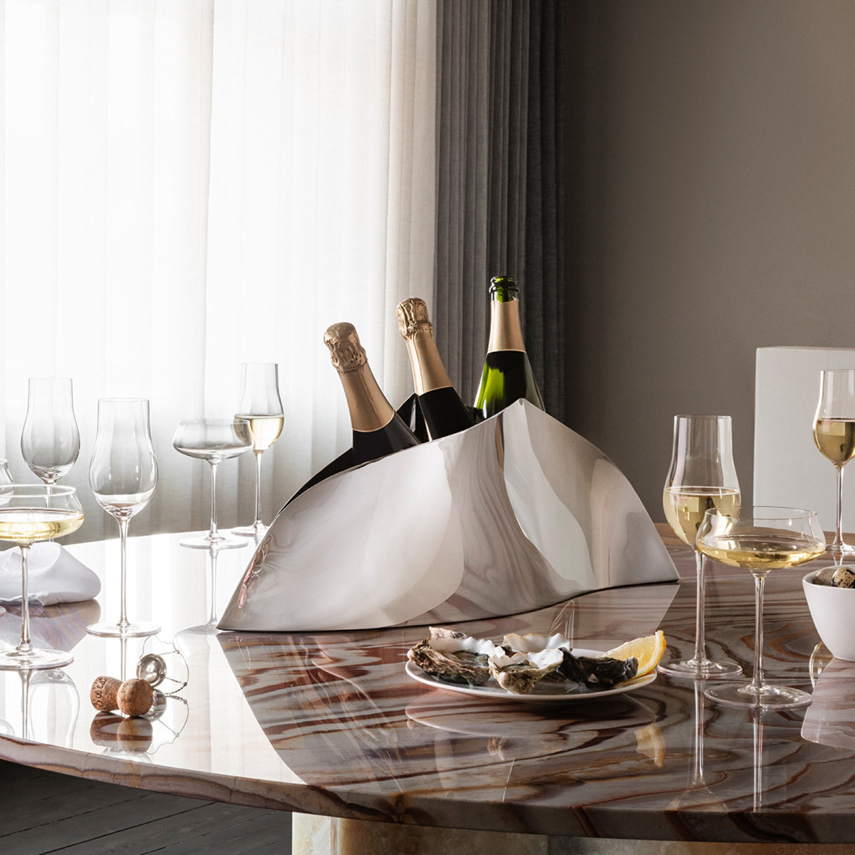Sky - Champagne Flute, 6 pcs – Georg Jensen – view 2