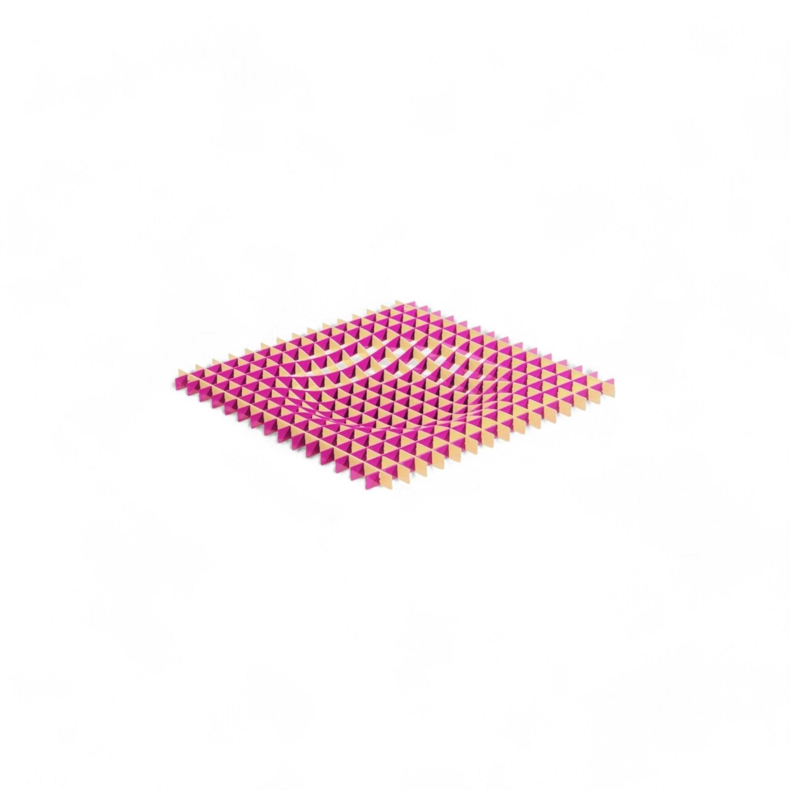 Gravity - Tray - Magenta / Brass Tray by Fundamental Berlin