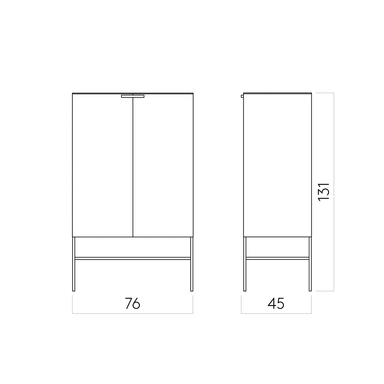 Grid Cabinet Furniture by Kristina Dam Studio