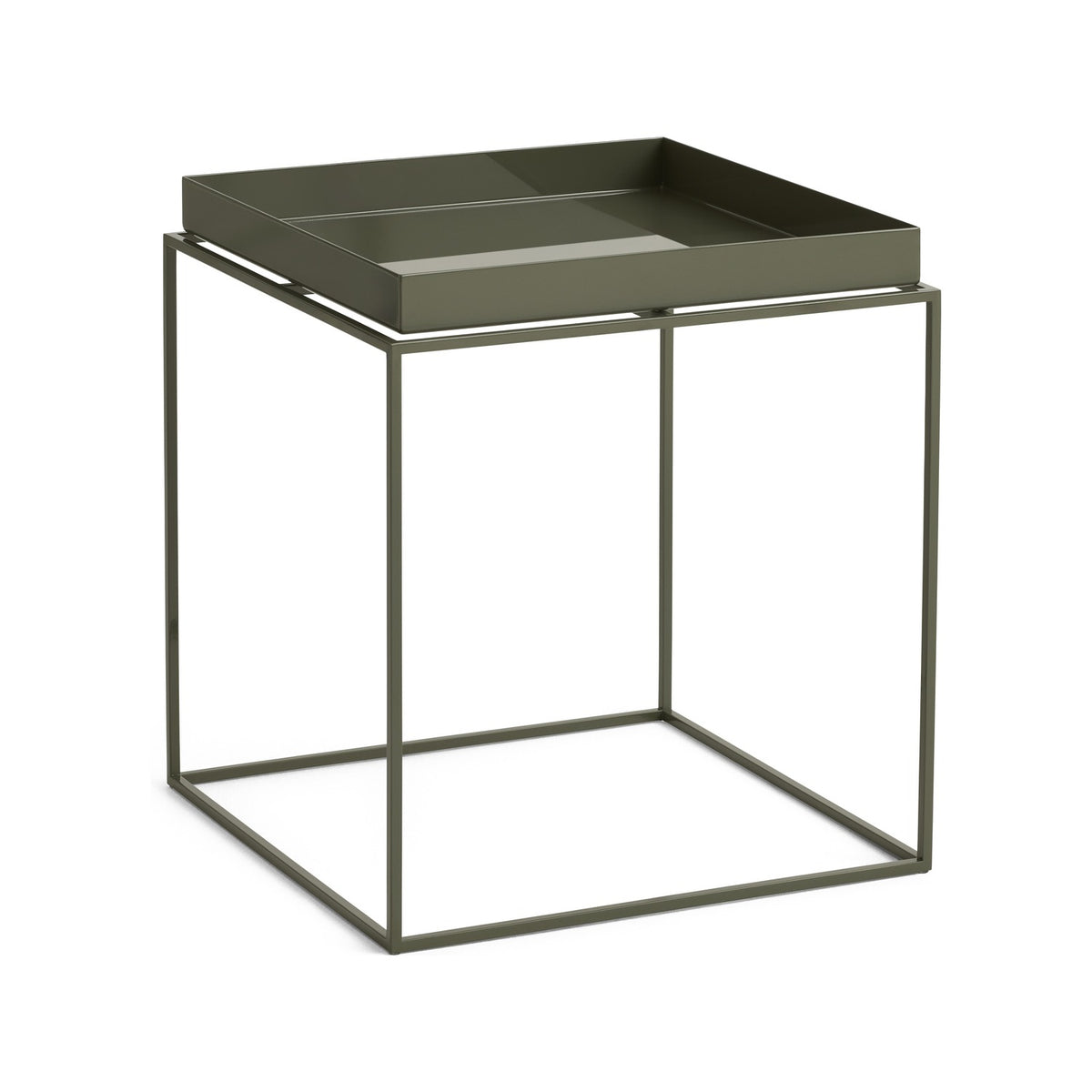 Tray Table - Side Table M Olive green - Furniture - HAY