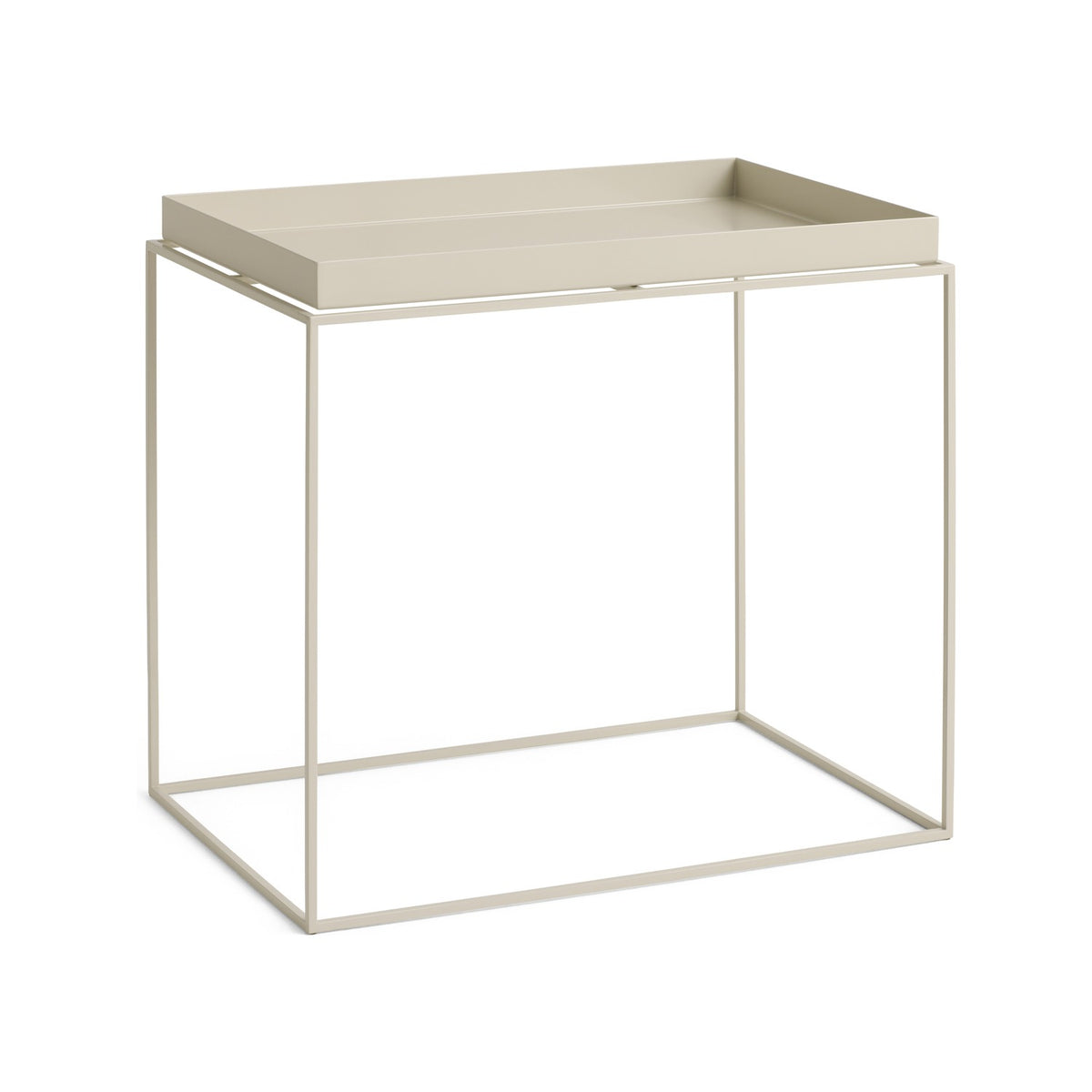 Tray Table - Side Table L Warm beige - Furniture - HAY