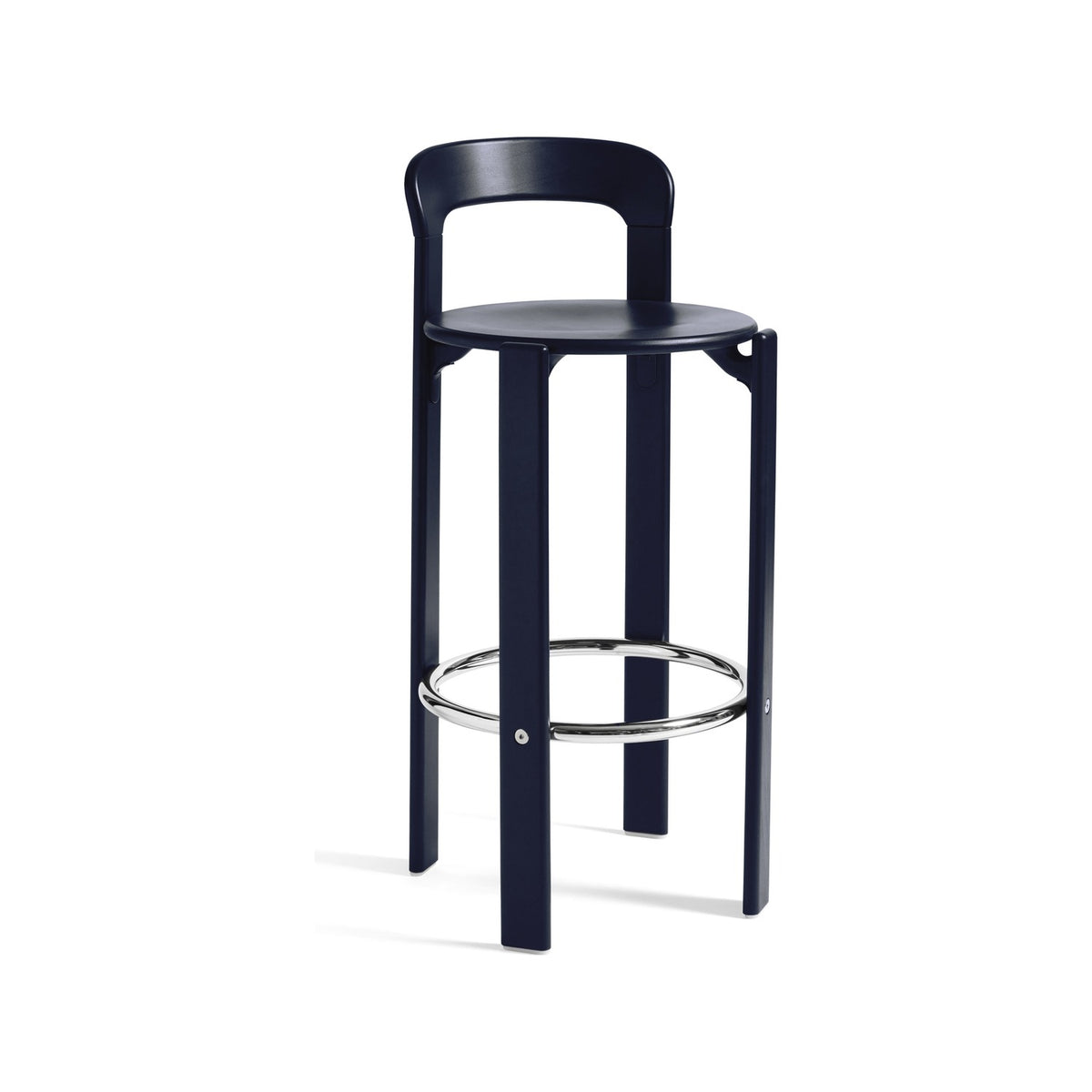 HAY Rey Bar Stool Deep blue H75